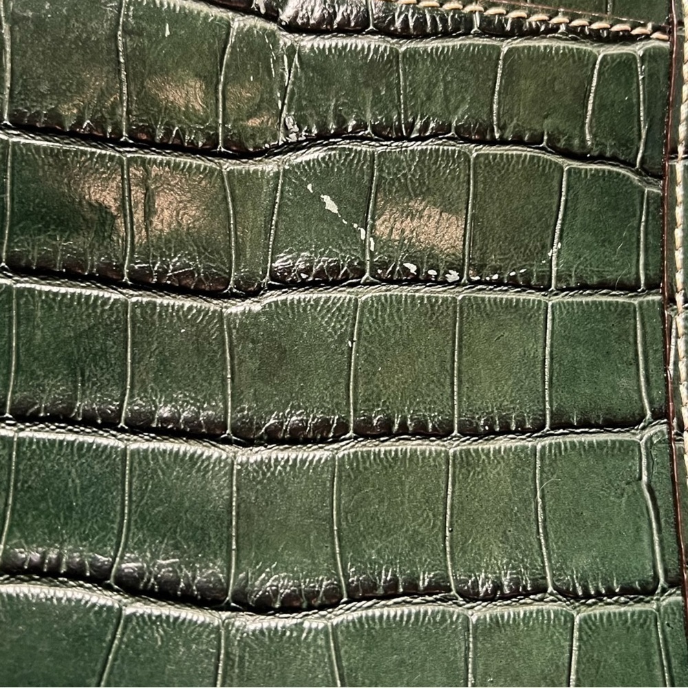 New ▶️ Dooney & Bourke ◀️ Green Croc Embossed Lexington Shopper Tote - Picture 14 of 16